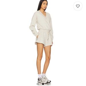 FP “movement intercept romper” in heather sz Large /Long Sleeve Romper